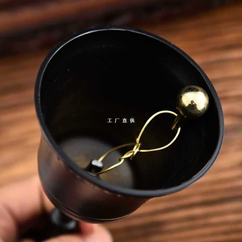 批发黄铜大号手摇铃铛铜 铃铛 道士铃 金刚铃 三清铃 铛摆件-阿里巴巴