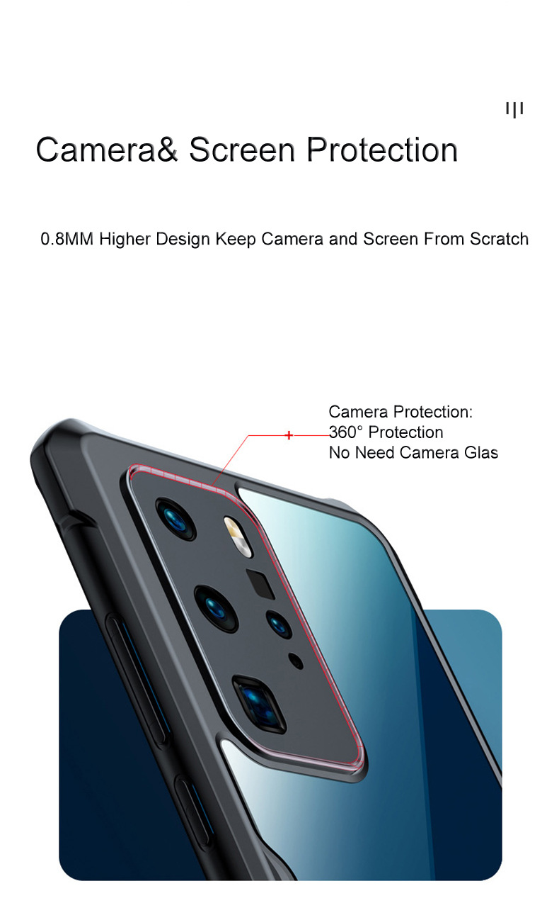 包摄像头适用华为p40 pro手机壳 精孔全包边防摔透明p40pro保护套