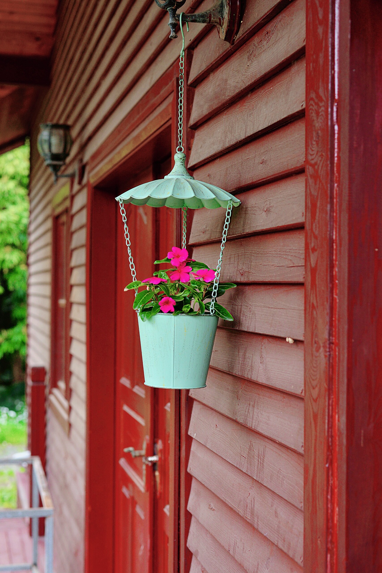 外贸铁艺降落伞垂吊盆 装饰盆器 铁艺吊篮 复古做旧欧式乡村风格