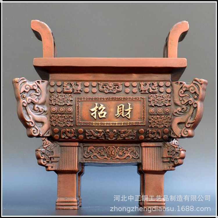古铜鼎大全制作厂家 人面铜鼎铸造 人物铜鼎加工厂家