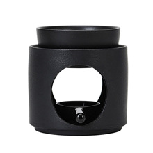 陶瓷分体黑色陶瓷香薰炉香精炉精油炉蜡烛灯炉oil burner