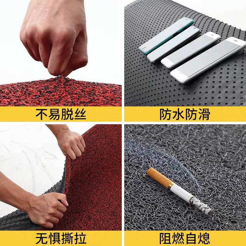 Factory Car Foot Mat Universal PVC Encryption Wire Ring Foot Mat Coiled Material Cutting Foot Mat Carpet Three-Piece Set Wholesale