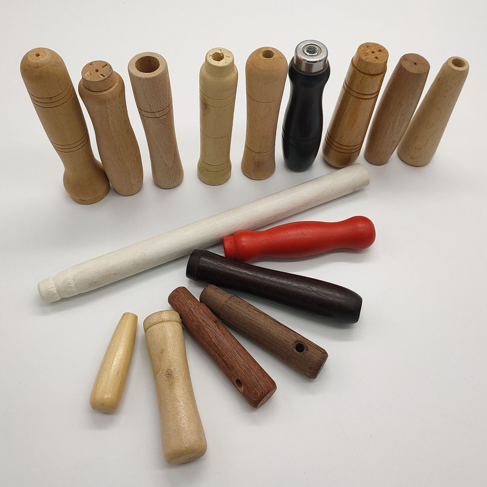 4成交0个厂家加工定做木柄实木海绵套把手榔头橡胶锤木手柄荷木手柄