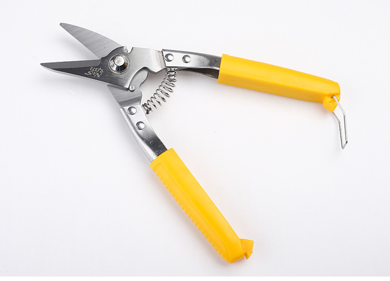 南狮不锈钢剪铁皮铁丝剪园艺修枝剪刀工业家用弹簧复位电工线槽剪