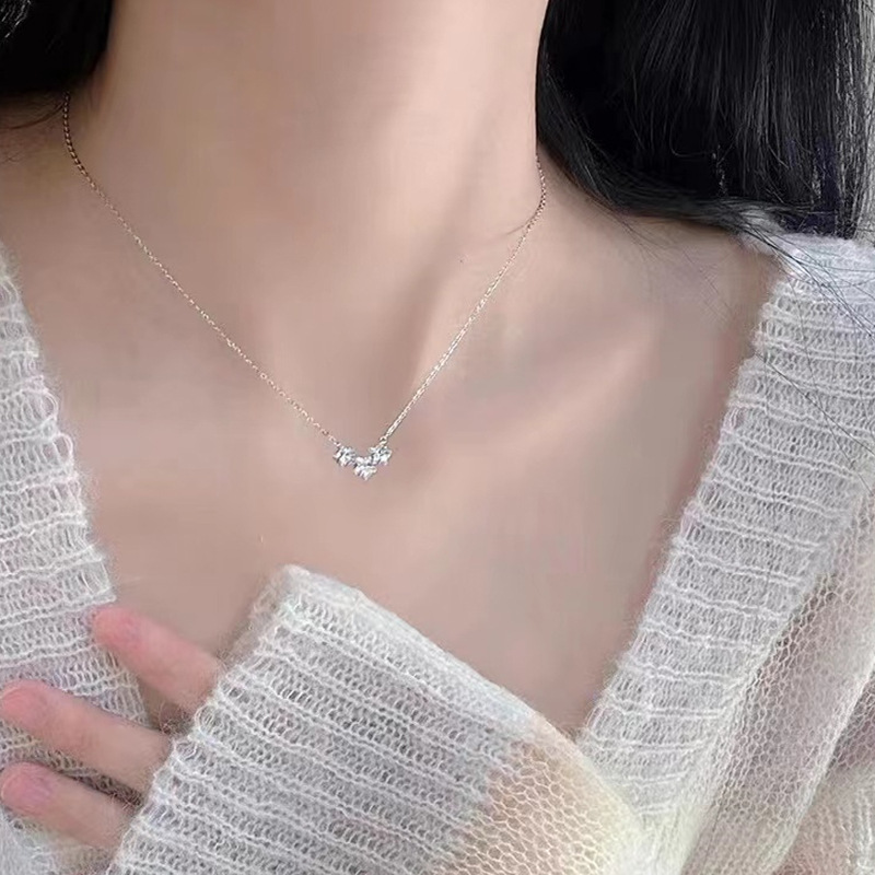 Little Star Necklace for Women Light Luxury Minority Design Sense Advanced Clavicle Necklace Personalized Cold Style Simple Elegant Jewelry