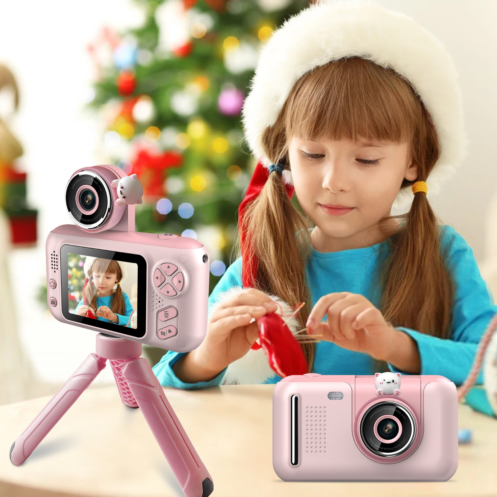 New Children's Camera Student Digital Camera Camera Hd Reversible Lens Small and Micro Slr