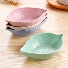 家用日式创意油碟小麦秸秆调味碟厨房多用塑料餐具碟子醋碟咸菜碟