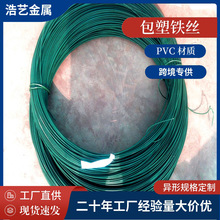 PVC包塑铁丝 热镀锌铁丝捆绑用包塑丝 PE材质工艺品用铁丝