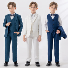 儿童西装男童绅士西服马甲套男孩生日周岁花童礼服钢琴主持演出服