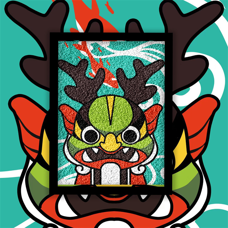 动物脸谱非遗纸浆画手工diy材料包肌理画节日礼物高颜值居家装饰