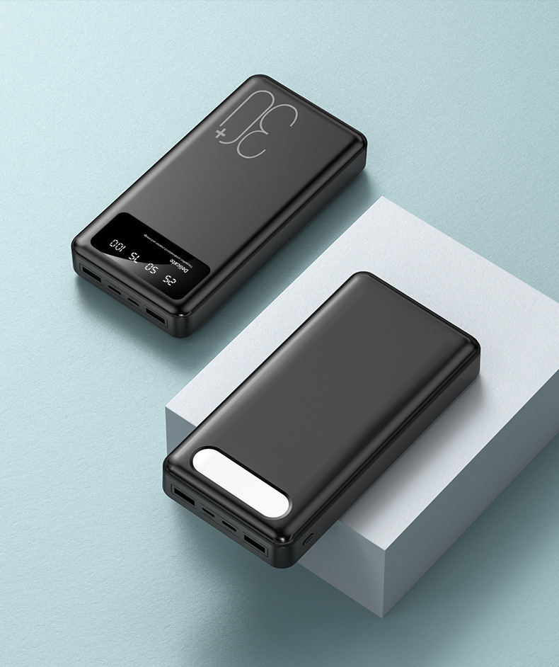 厂家直供新款充电宝30000毫安 超大容量移动电源可印刷图案logo