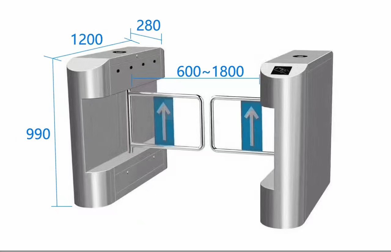 桥式双向自动高清智能摆闸刷卡感应商场感应智能电动车摆闸