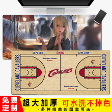 鼠标垫大nba周边湖人火箭马刺勇士骑士创意篮球礼物桌垫装饰品