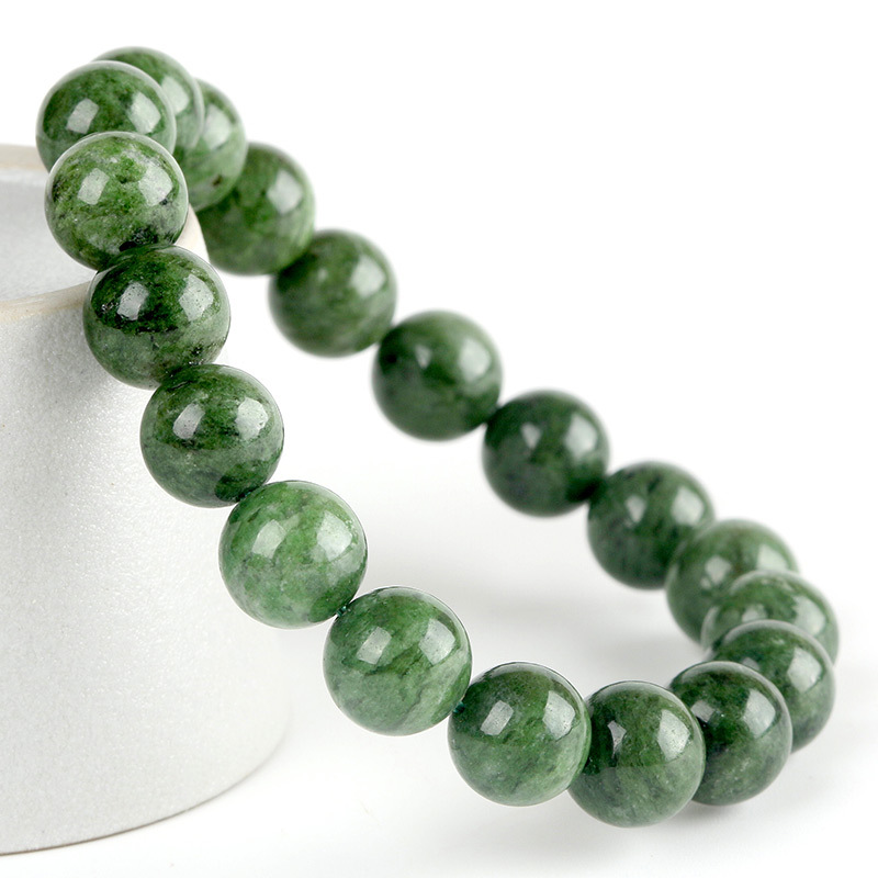 透辉石手链 透辉石手串流行饰品批发 青绿色千层莲石手链 透辉石