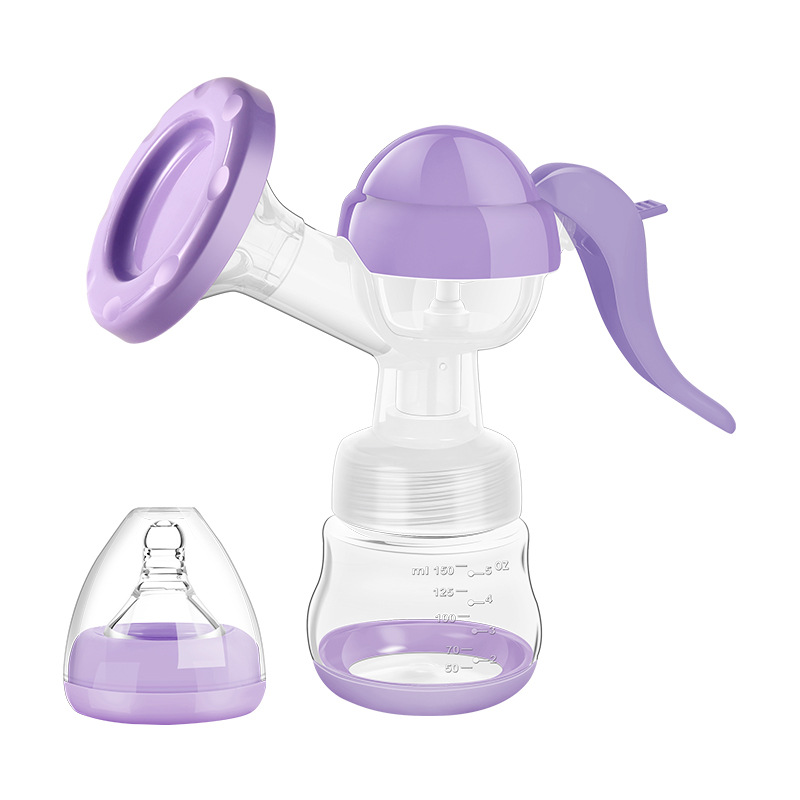 New Creative Manual Silicone Breast Pump Portable Baby Breast Milk Collector Pregnant Women Breast Pump Cross-Border Wholesale