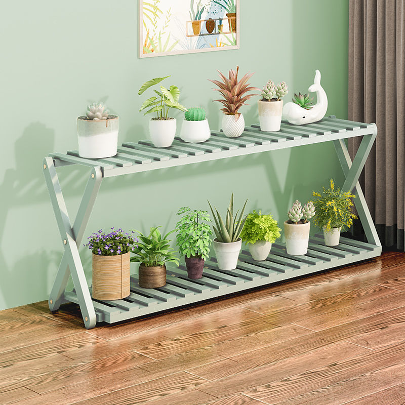 阳台花架子室内多层实木客厅家用置物架多肉绿萝花盆架装饰植物架