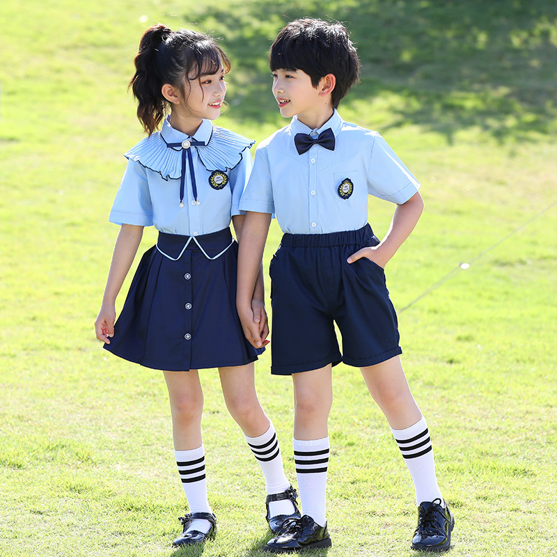 5成交0件北京华菲岚梦制衣厂8年相似夏季现货学院风中小学幼儿园校服
