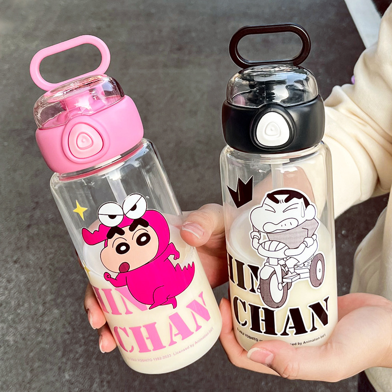 Crayon Xiaoxin Cartoon High Borosilicate Glasses Good-looking Large Capacity Gift Cup High Temperature Resistant Convenient Cup