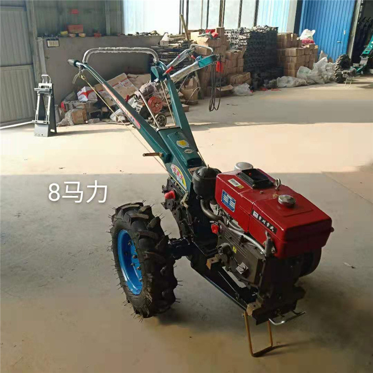 8马力手扶拖拉机打田机旋耕松土除草微耕机农用旋耕起垄机
