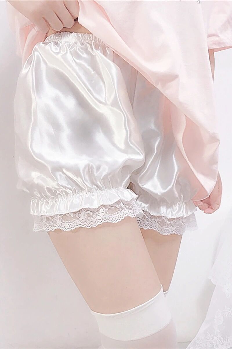 可爱南瓜裤lolita安全裤打底裤宽松夏少女软妹防走光薄款灯笼短裤