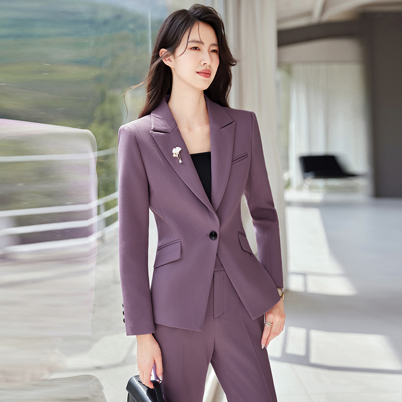 高级感西装套装女秋季新款职业装时尚气质大码西服外套工作服正装