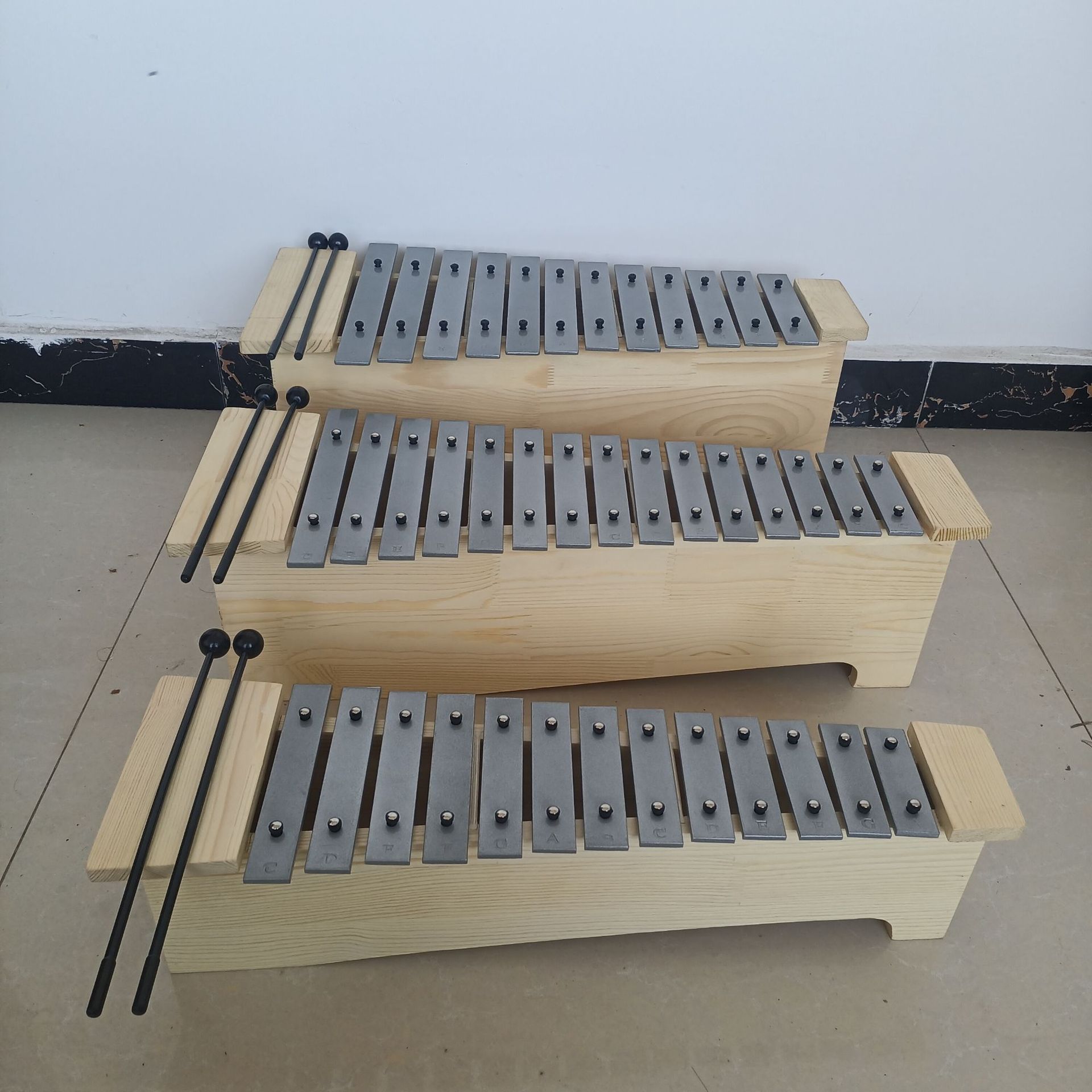 奥尔夫乐器教学设备十二音十三音十五音变调铝板琴高中低音铝板琴