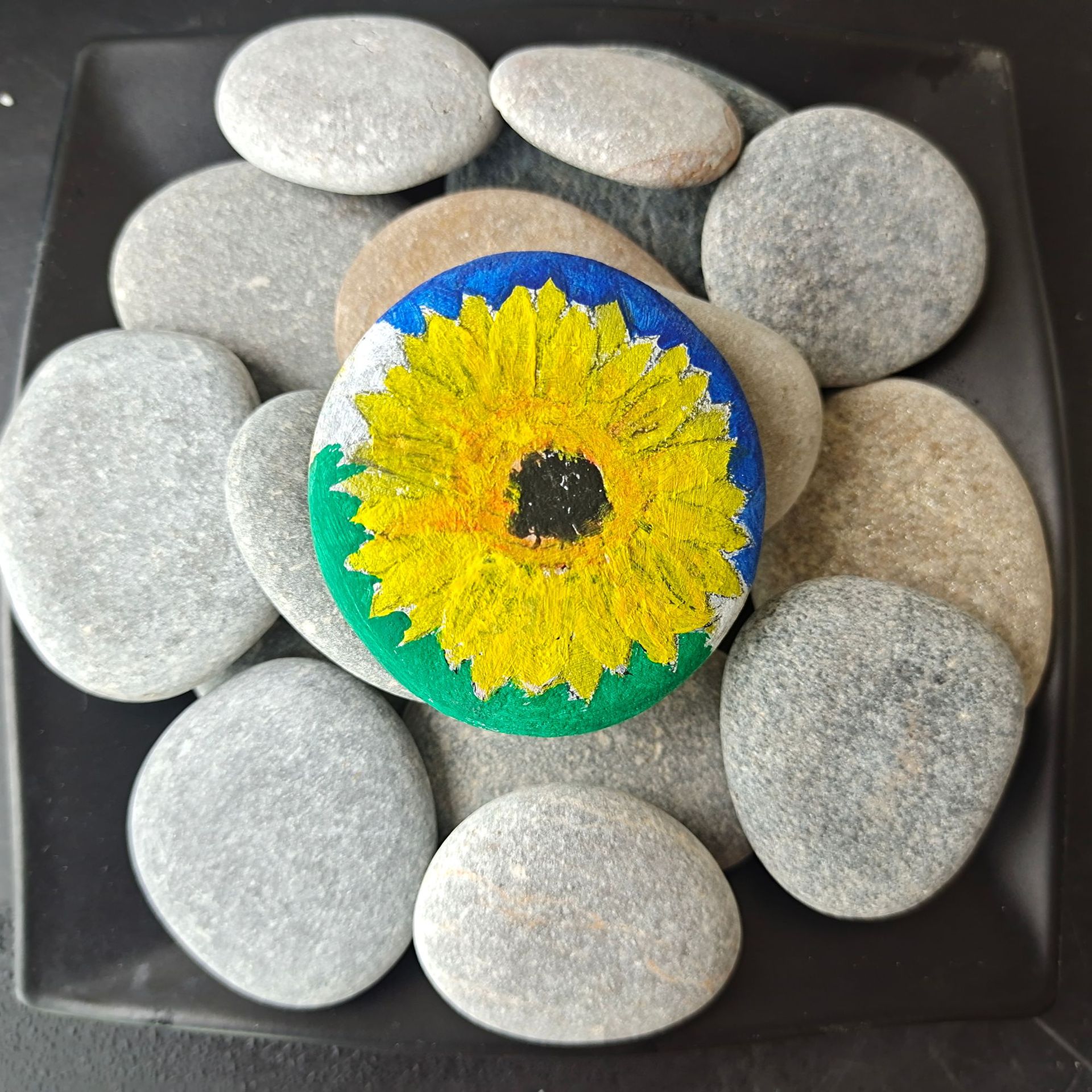 石可亚马逊包装绘画要求艺术石手绘卵石彩绘美术diy石河卵石客户