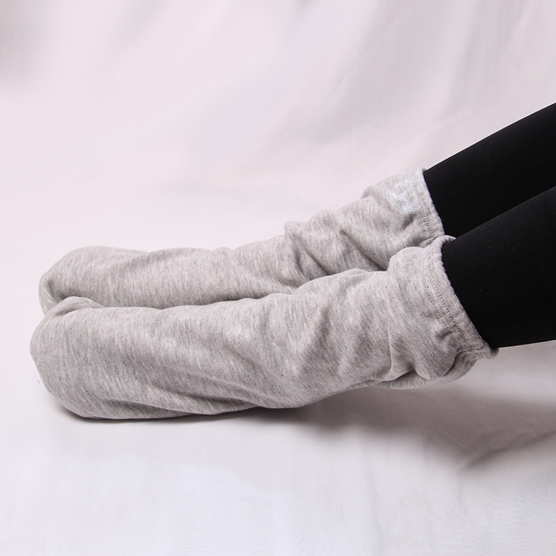 冬季空调防冻加厚睡眠袜套成人男女纯棉中筒脚套儿童睡觉穿的袜子