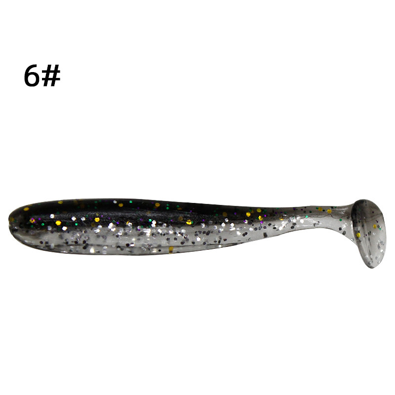 现货t尾路亚饵双色t尾软饵仿生鱼饵假饵鳜鱼翘嘴鲈鱼爆钓软虫批发