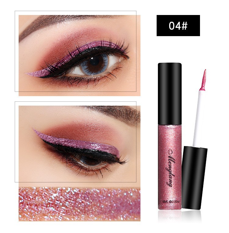 Exclusive for Cross-Border Menglang Chameleon Highlight Brightening Shiny Liquid Eyeliner Magic Diamond Liquid Eyeliner Pen