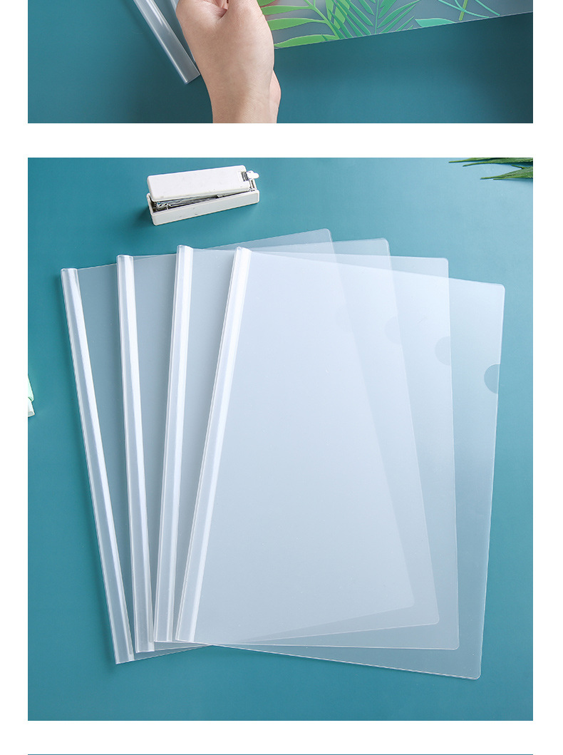 抽杆夹a4文件夹奖状收集册pp拉杆夹透明试卷办公档案收纳夹孕检夹