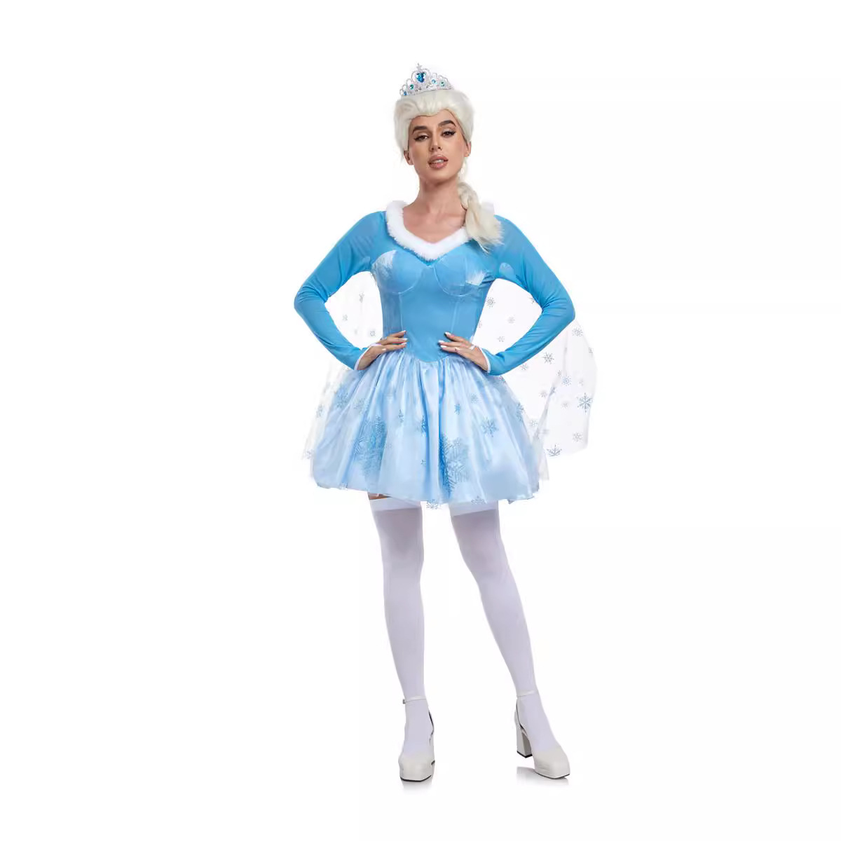 万圣节成人动漫冰雪奇缘cosplay化妆舞会角色扮演艾莎安娜公主裙