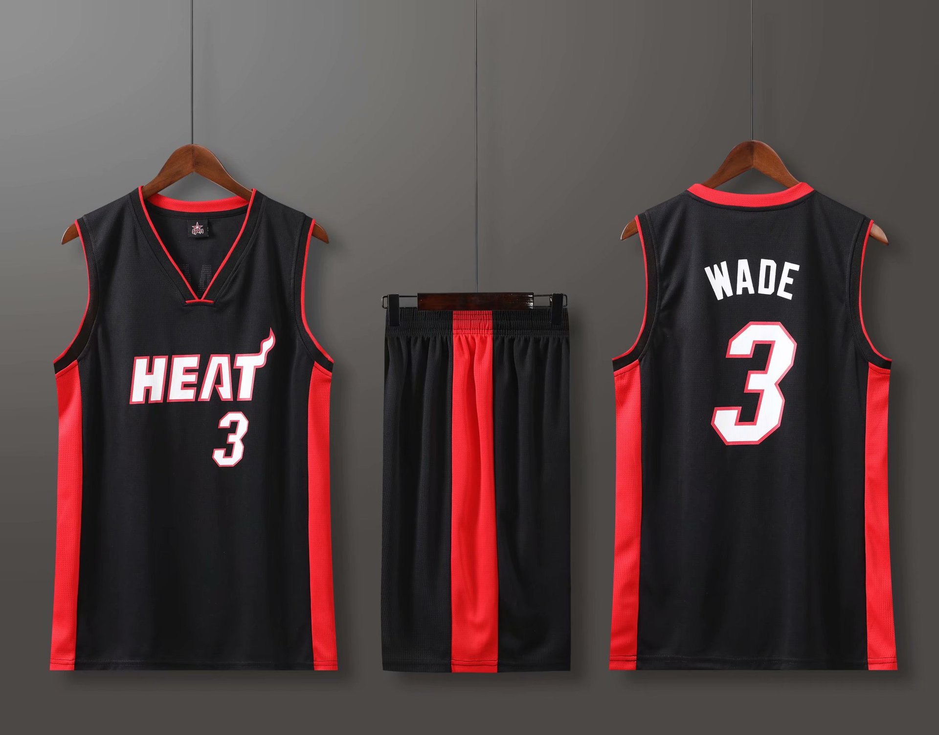 热火3号韦德篮球服套装男队服成人比赛训练球衣l-5xl-阿里巴巴