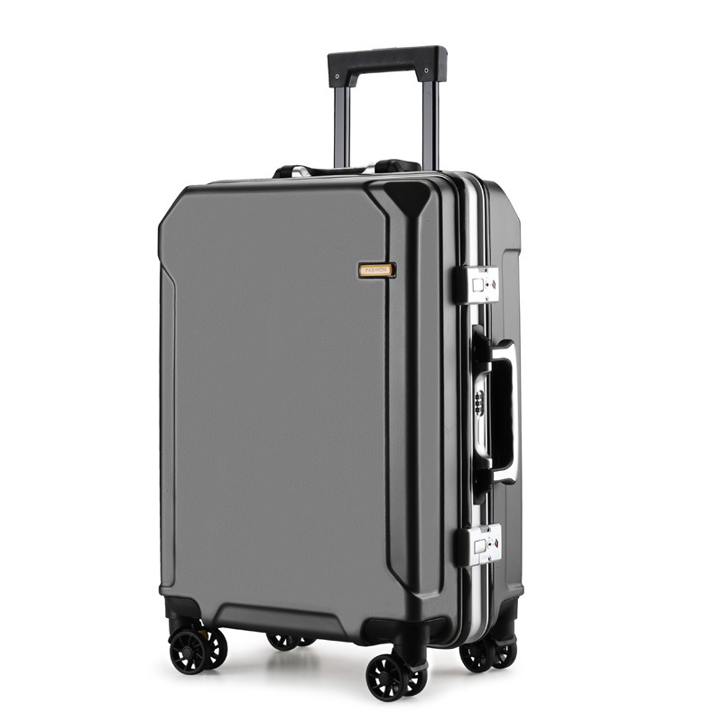 Internet Celebrity Suitcase Luggage Aluminium Frame Luggage Universal Wheel 20 Unisex Student 24 Password Leather Suitcase 26-Inch