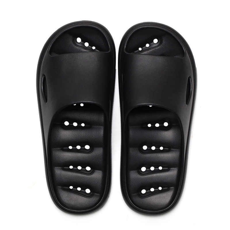 Wholesale Household Men's and Women's Non-Slip Bathroom Slippers Summer Indoor Bath Thick-Soled Eva Slippers with Drooping Feeling