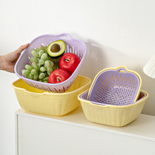 水果盘果盆客厅茶几果盘上档次家用洗菜盆沥水篮水果篮食物收纳盒