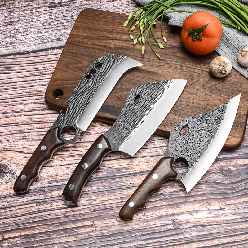 户外多功能钩镰刀野外砍柴砍树便携屠宰剔骨剥皮割肉多用小菜刀