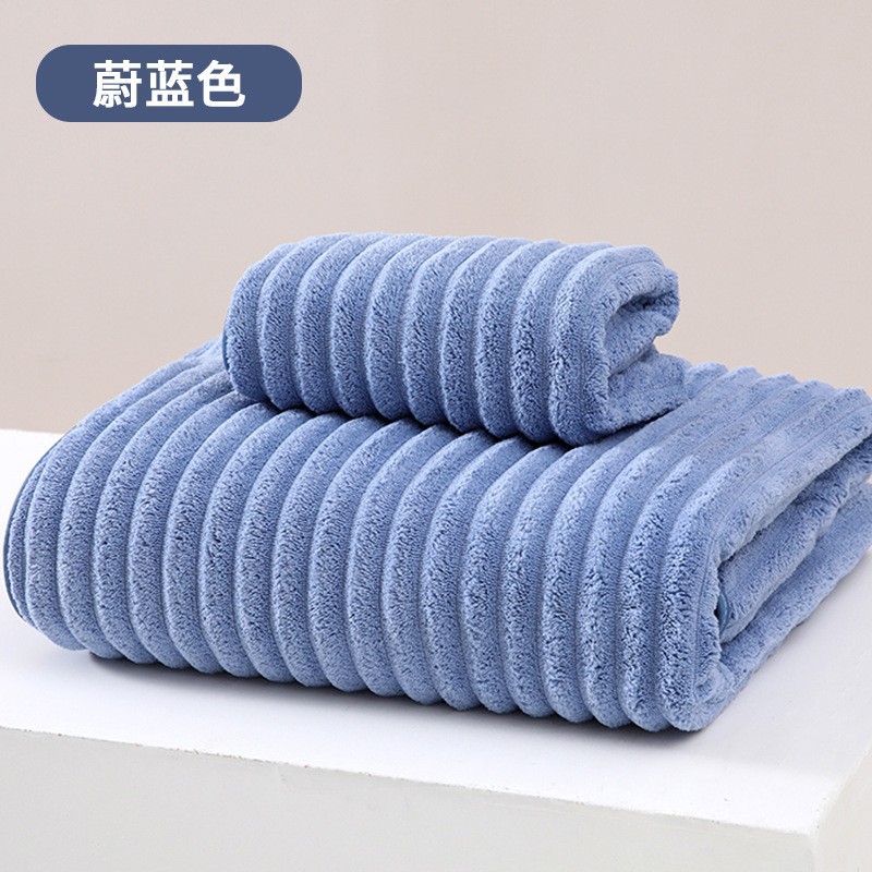 Coral Fleece Bath Towel Water-Absorbing Quick-Drying Towels Thickened Men and Women Couple Adult Home Absorbent Coral Fleece Bath Towel