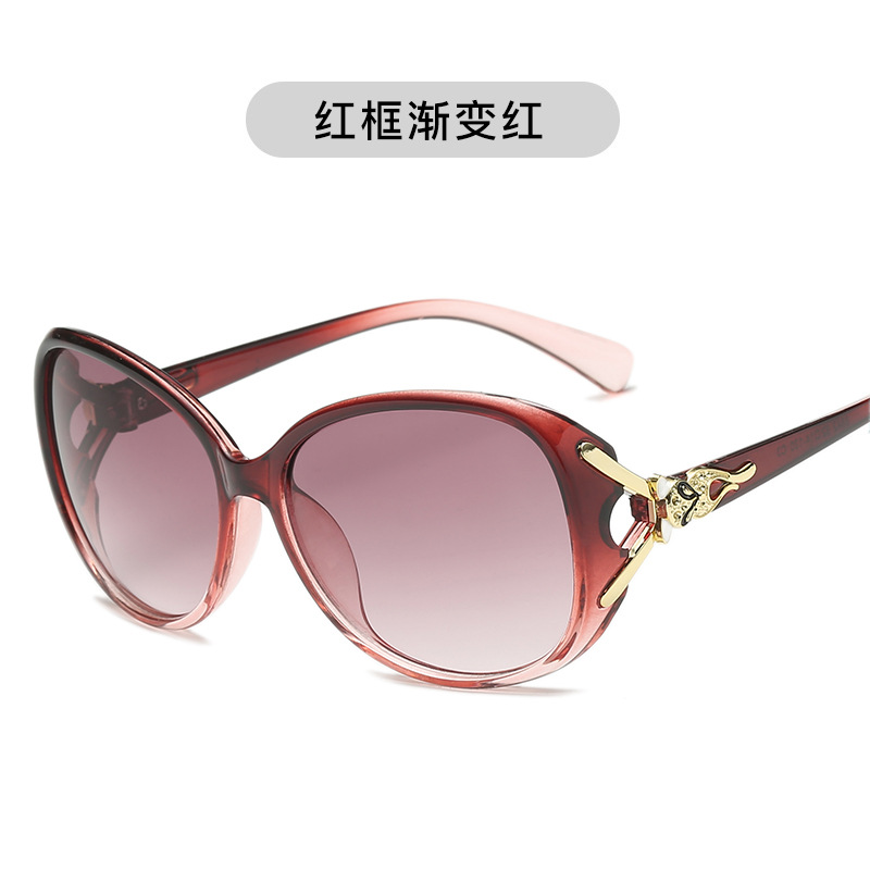 New Fashion Trendy Fox Head Sunglasses Women's Large Frame Sun Polarized Color Changing Glasses Sunglasses 8842