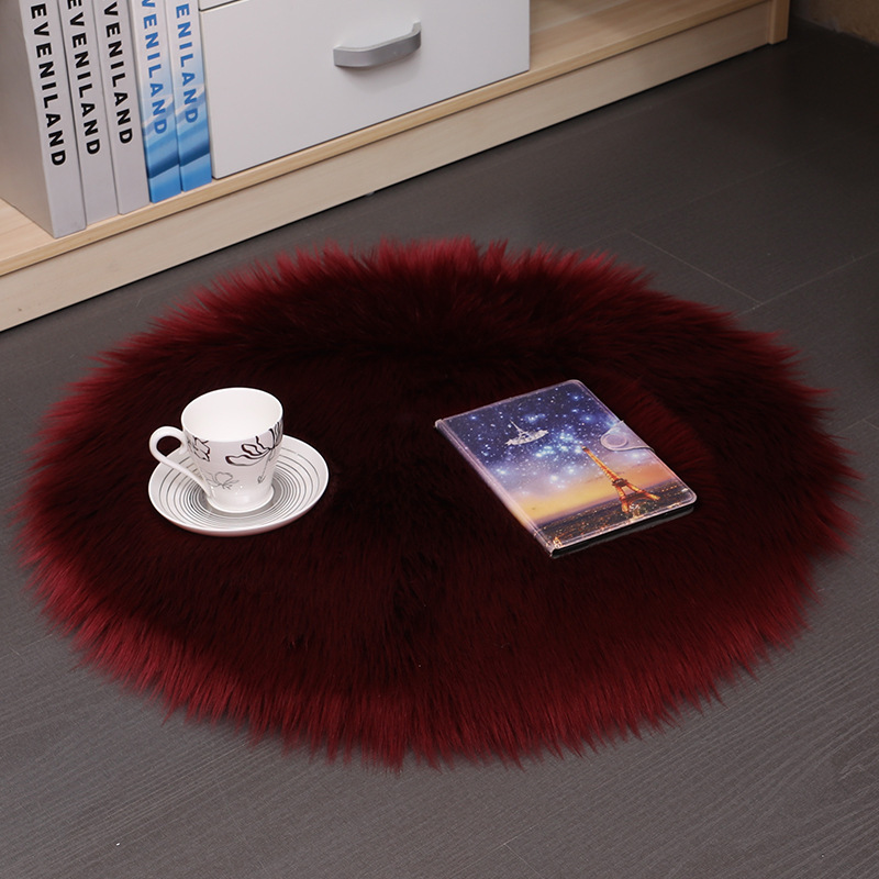 Cross-Border Factory Direct Sales Wholesale Wool-like Carpet Plush Living Room Bedroom Non-Slip Absorbent Feet Feel Comfortable Skin-Friendly