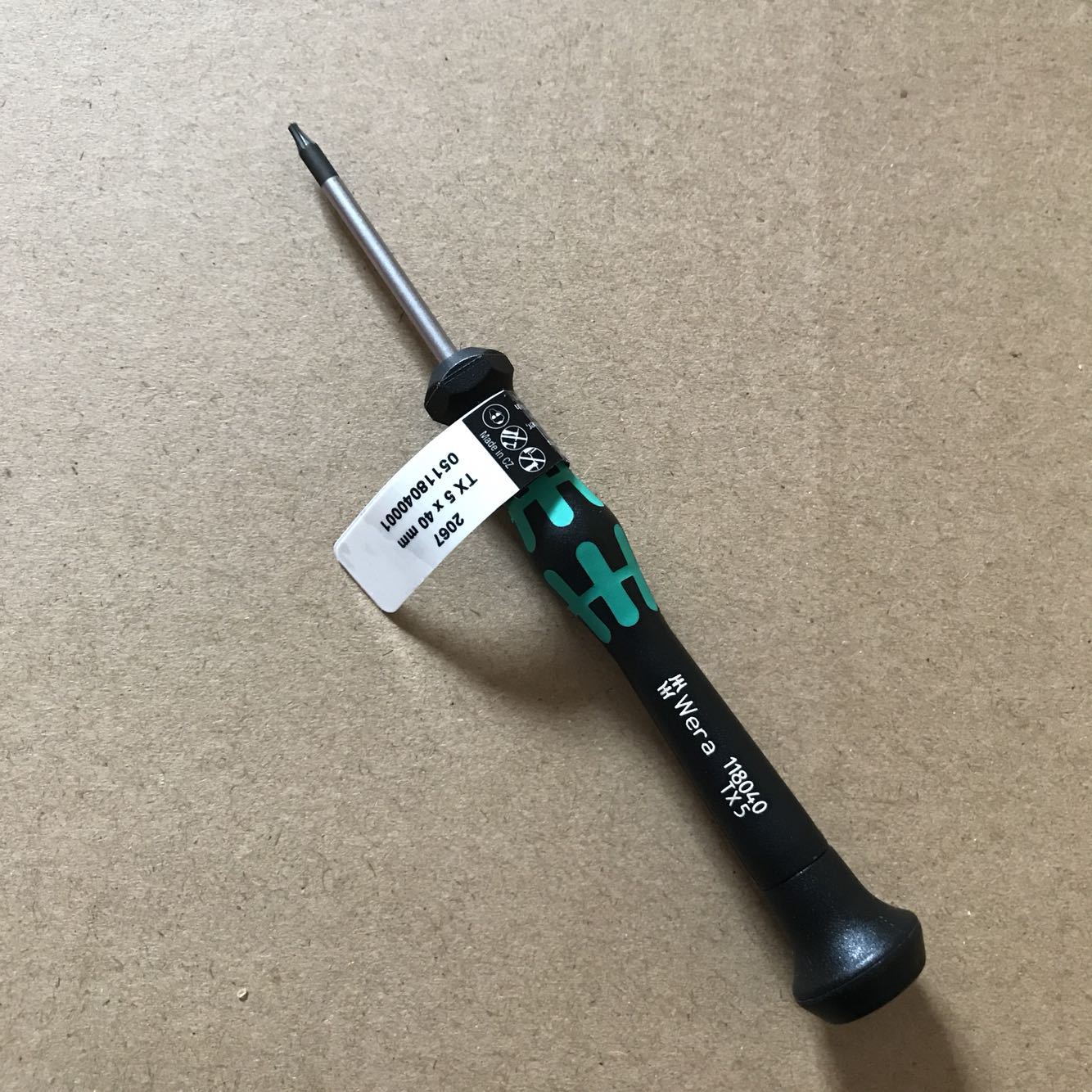 德国维拉2067 torx t1/t2/t3/t4/t5/t6/t8/t9梅花六角螺丝刀