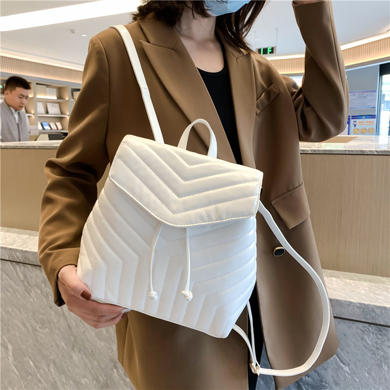 Commuter Backpack Bags Women 2022 New Fashionable Stylish Textured Women's Bag Bag High Sense Travel Mini Backpack