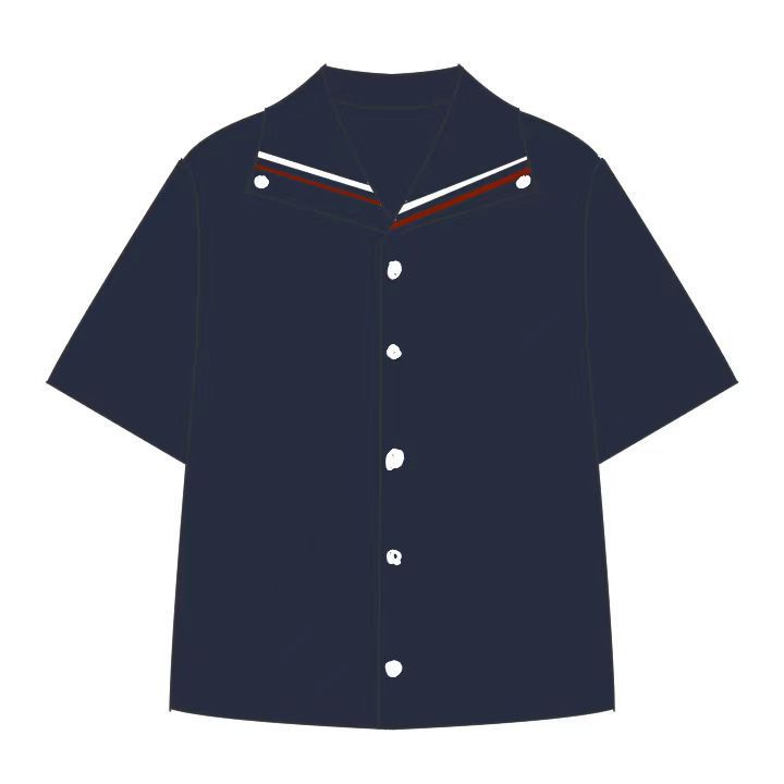 hh 现货一周 包邮 一件代发 童 海军风翻领衬衫-阿里巴巴