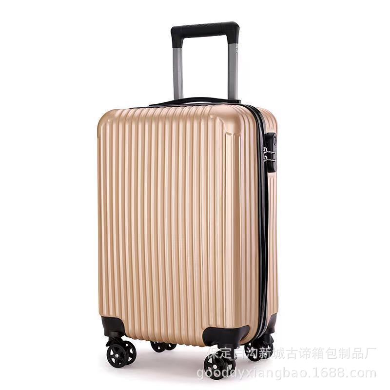 Factory Wholesale Gift Zipper Trolley Case Universal Wheel Suitcase 20-Inch Luggage Design Logo Password Suitcase