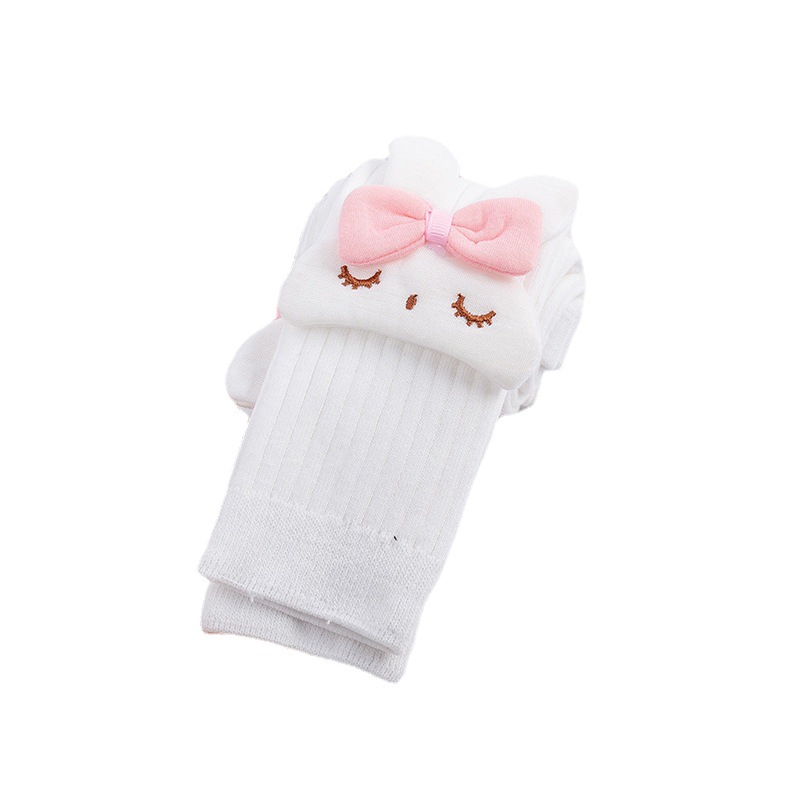 2023 Autumn Children's Socks Bowknot Rabbit Pantyhose Socks Autumn Stockings Princess Children Leggings
