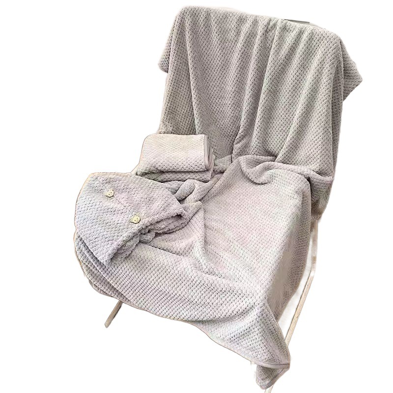 大浴巾毛巾组合套装吸水不掉毛柔软男女成人儿童学生洗澡巾沙滩巾