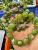 natural Xiuyu Bracelet Dark green Qingti Loose bead crystal Hand string Jewelry wholesale