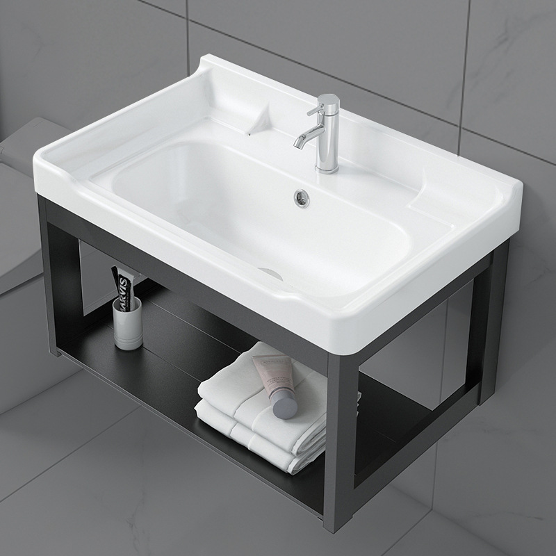 挂墙式洗手盆柜组合卫生间陶瓷洗脸盆小户型洗漱台壁挂洗手台盆柜