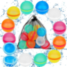 亚马逊爆款夏季玩具硅胶磁吸水球卡扣水球玩具可重复使用硅胶水球