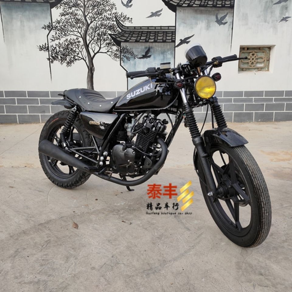 二手摩托车复古太子125c改装版男装复古太子改装时尚复古机车